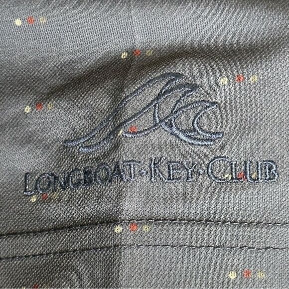 Travis Mathew Large Deep Navy Dot Design Polo in Size Large - Picture 6 of 8